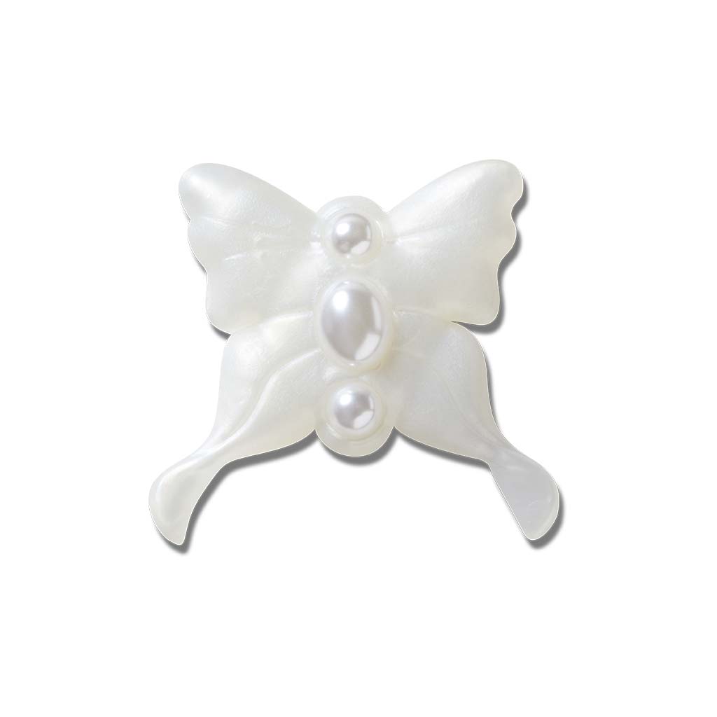 Jibbitz™ Meta Jelly White Butterfly