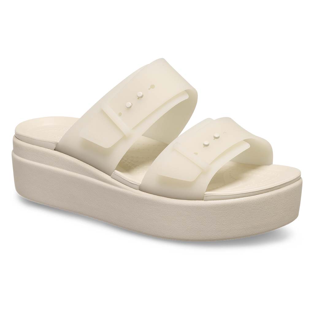 Women´s Brooklyn Buckle Frosted Low Wedge