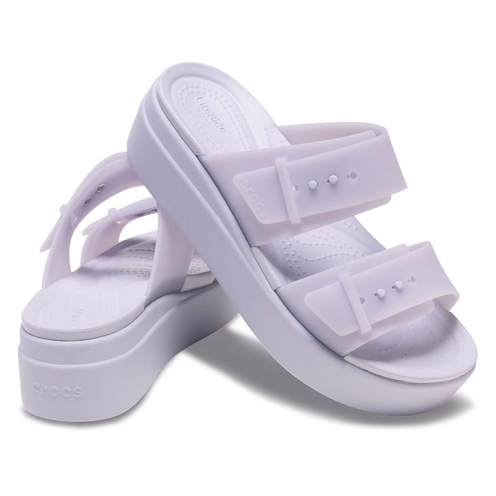 Women´s Brooklyn Buckle Frosted Low Wedge