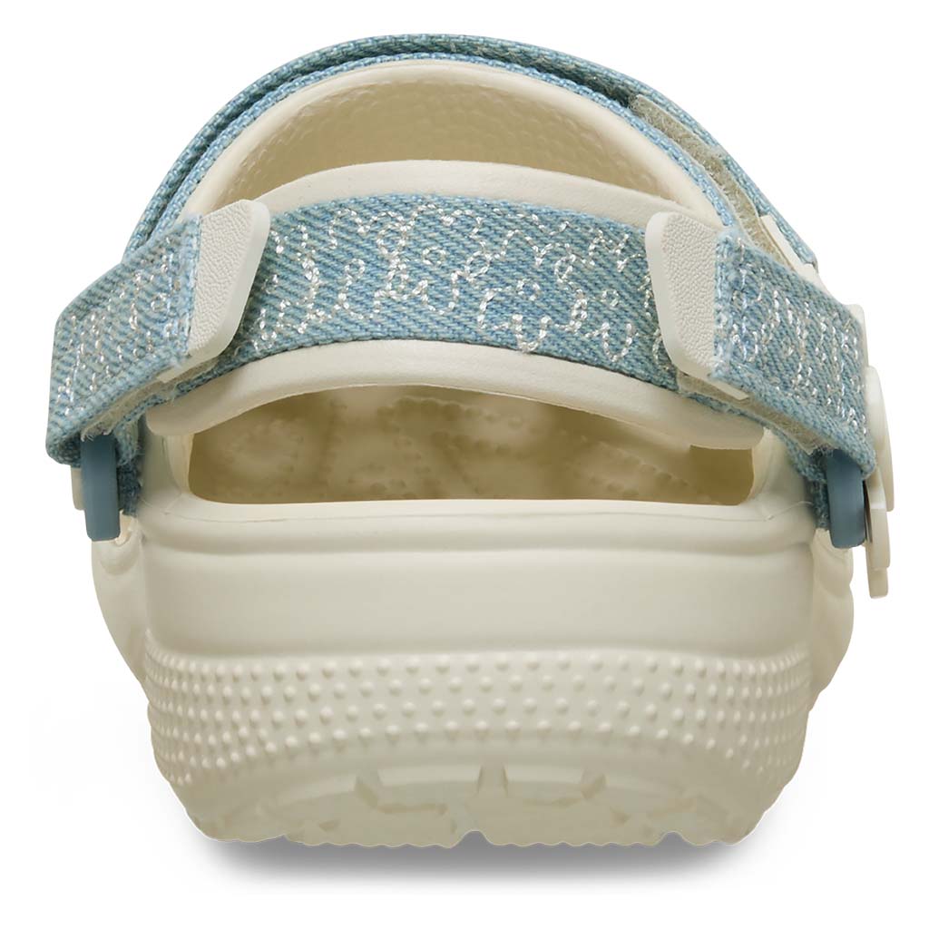 Classic Denim Flower Adjustable Backstrap Clog K